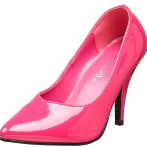 New With Defects (No Box) Pleaser 4” Heel Barbie Pink Pump High Heel Party Shoes